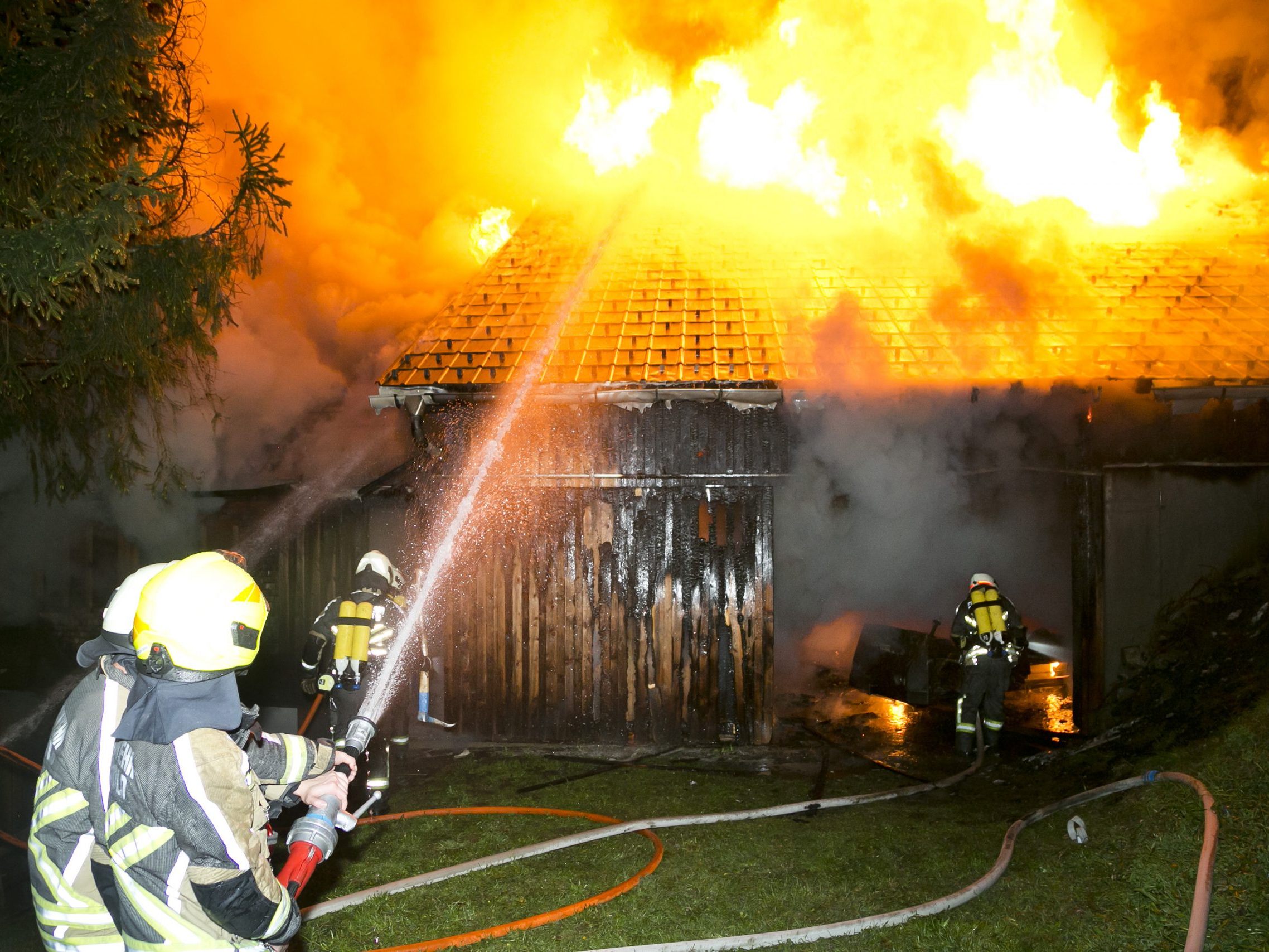 Wohnhaus-Brand in Blons.