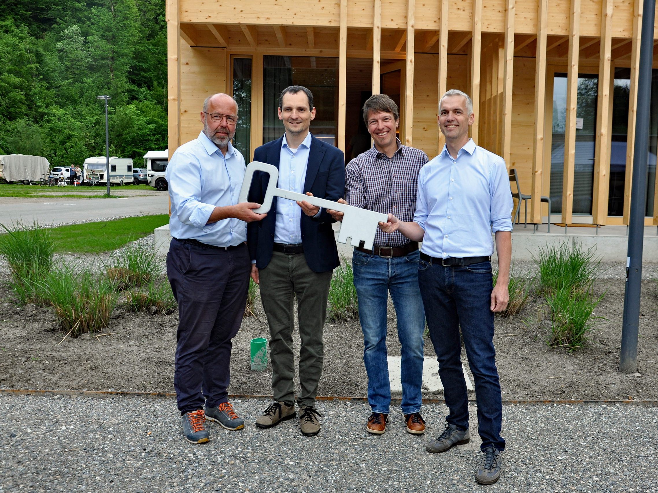 Mit der Schlüsselübergabe wurden die neuen Apartments offiziell eröffnet.
