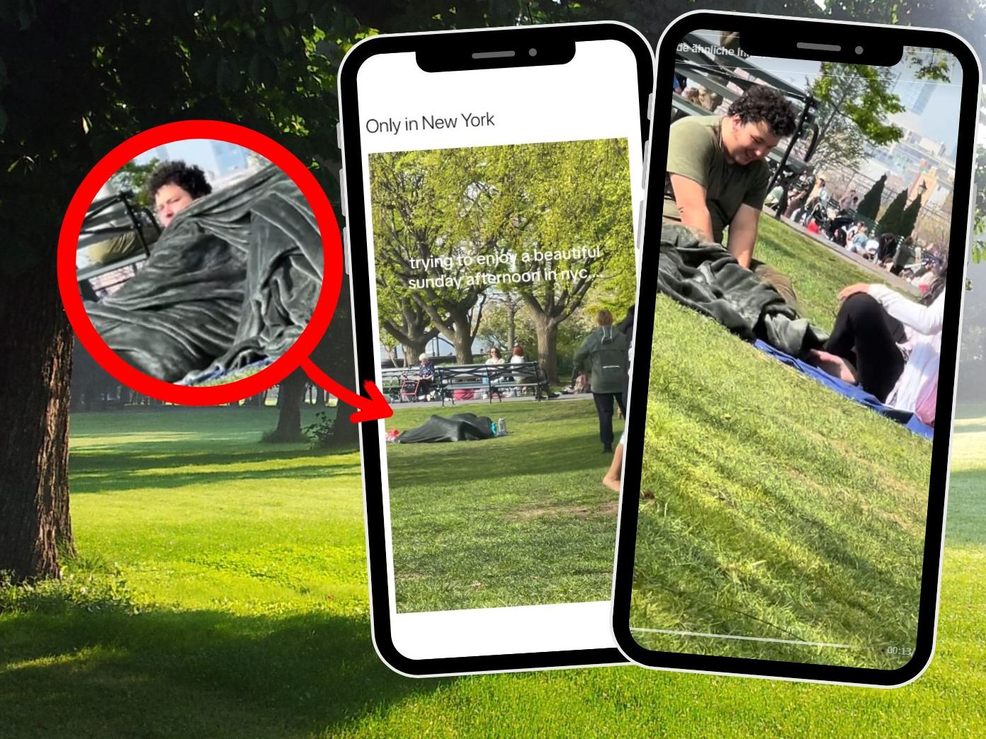 New Yorker Paar treibt es mitten im Park New Yorker Paar treibt es mitten im Park