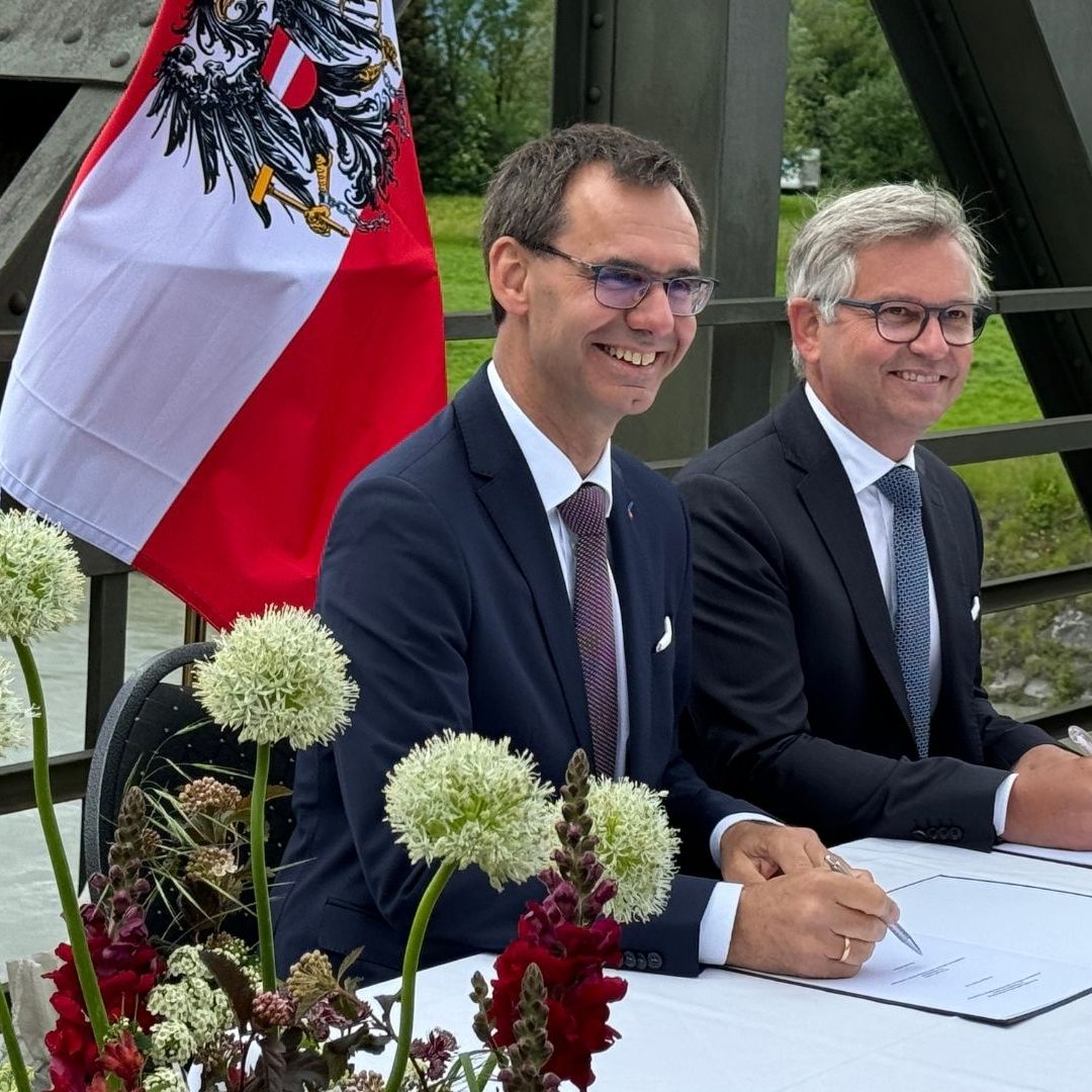 Rhesi-Staatsvertrag-Unterzeichnung