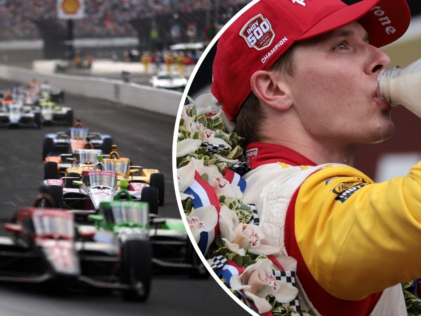 Beim Indy 500 gibt es für den Sieger traditionell Milch statt Champagner Beim Indy 500 gibt es für den Sieger traditionell Milch statt Champagner