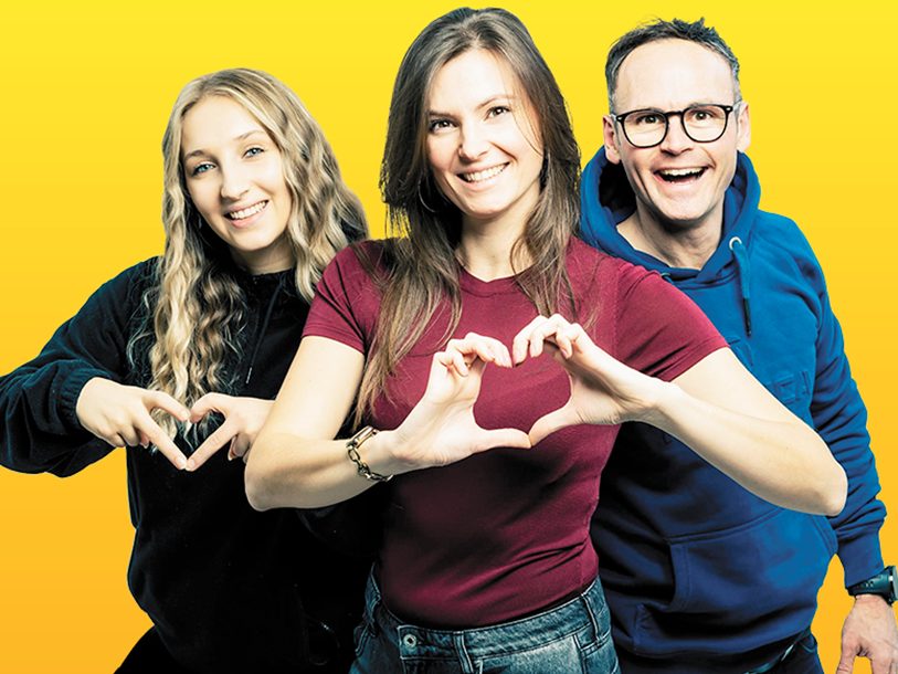 Das Guten-Morgen-Team von ANTENNE VORARLBERG: Sarah Moik, Isabella Canaval und Martin Veith (v.l.n.r.) Das Guten-Morgen-Team von ANTENNE VORARLBERG: Sarah Moik, Isabella Canaval und Martin Veith (v.l.n.r.)