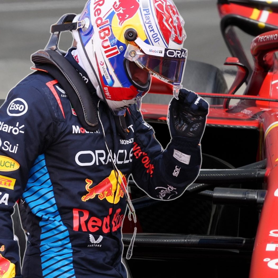 Polesitter Leclerc (r.): "Müssen das nach Hause bringen" - Verstappen (l.) mit wenig Hoffnung auf den Sieg.