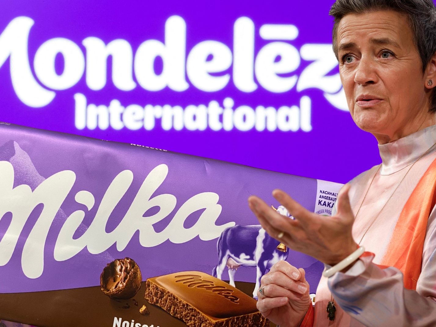 Die Europäische Kommission hat gegen den US-Konzern Mondelez, bekannt für Marken wie Milka und Oreo, eine Rekordstrafe von 337,5 Millionen Euro verhängt. Die Europäische Kommission hat gegen den US-Konzern Mondelez, bekannt für Marken wie Milka und Oreo, eine Rekordstrafe von 337,5 Millionen Euro verhängt.