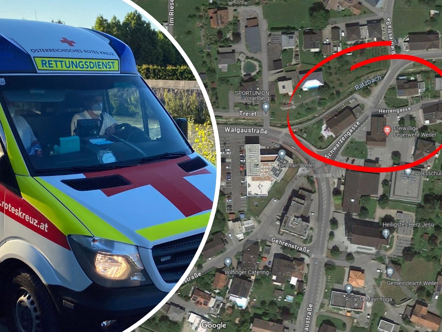 Der Motorradfahrer wurde zwischen zwei Autos eingeklemmt und schwer verletzt. (Symbolbild)