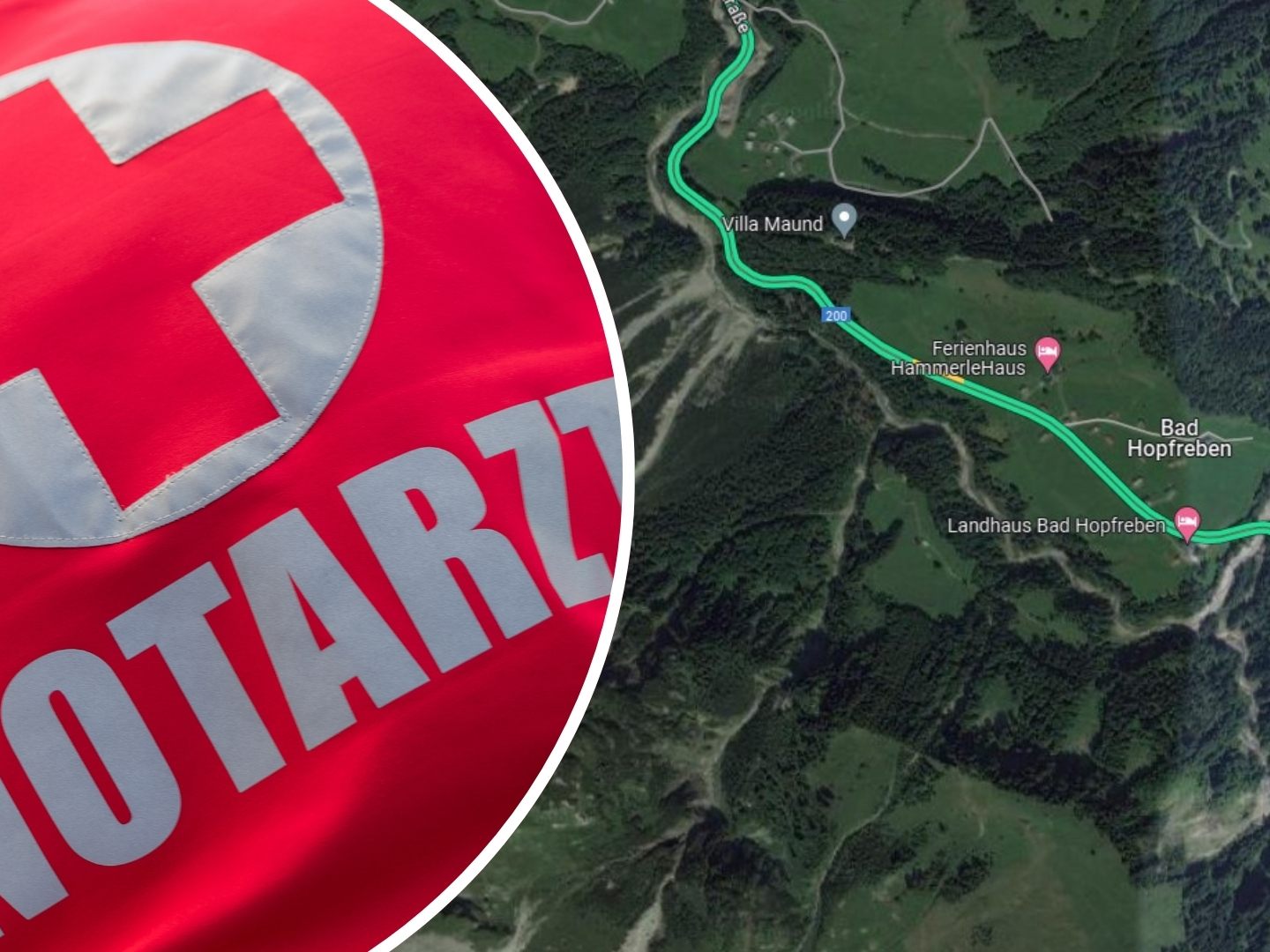 Der Unfall ereignete sich in Schoppernau, Bad Hopfreben. (Symbolbild)