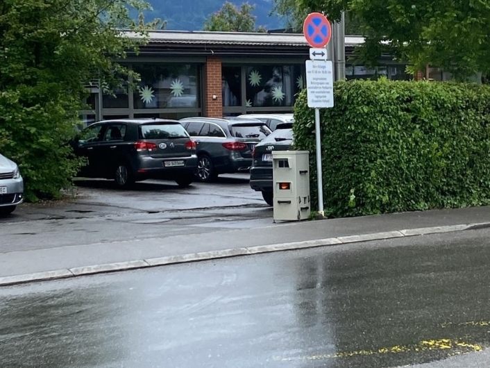 Hier steht in Lustenau eine neue Radarbox Hier steht in Lustenau eine neue Radarbox