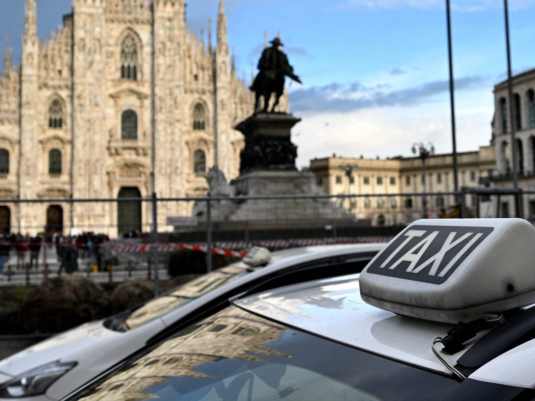 In Italien streiken die Taxifahrer.