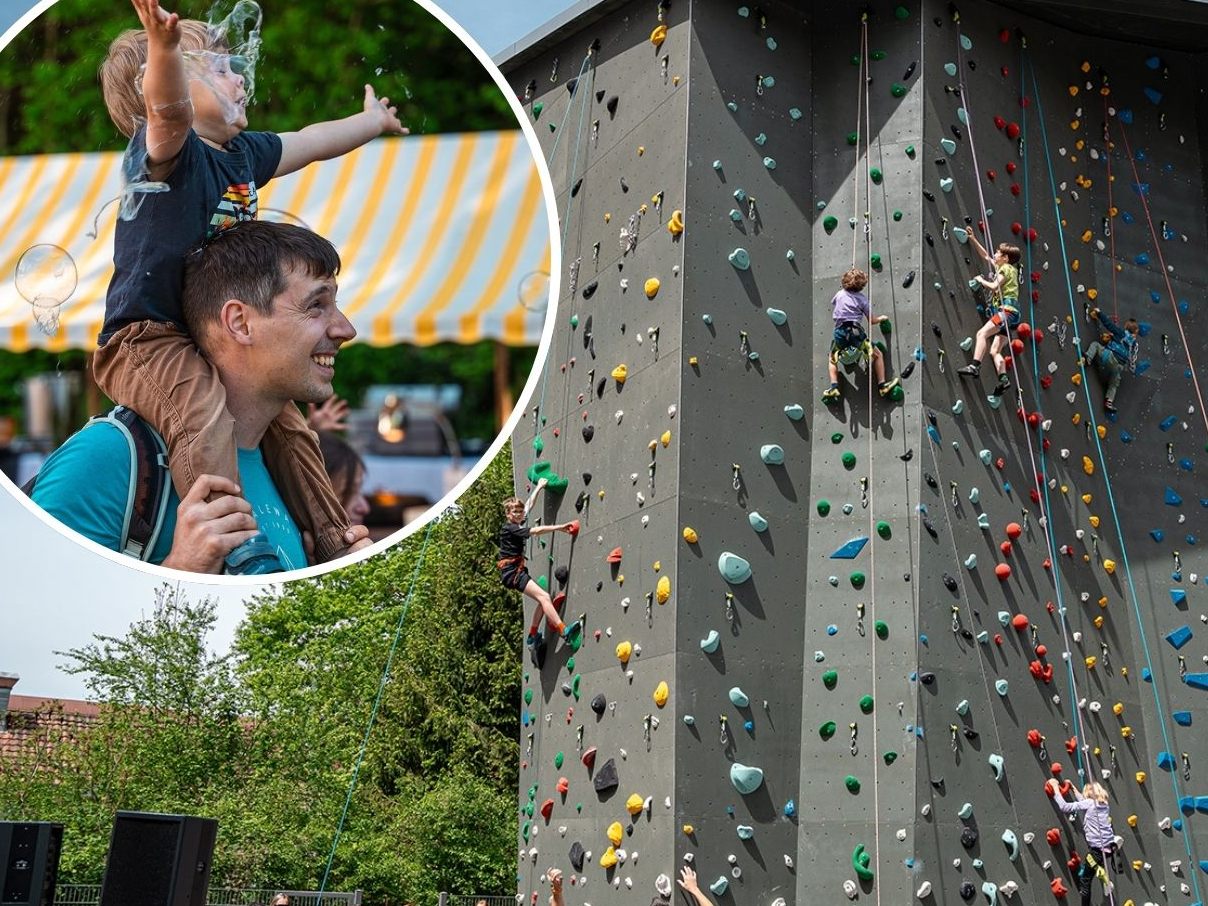 Eröffnung des Kletterturms "Kids Buin" im Vorarlberger Kinderdorf