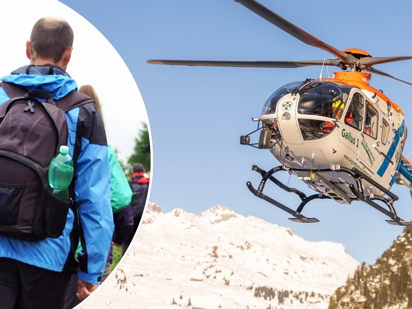 Das Paar musste per Hubschrauber gerettet werden. (Symbolbild)
