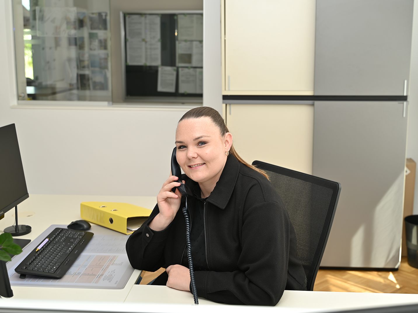 Jasmin Spannring im neuen Bürgerservice.