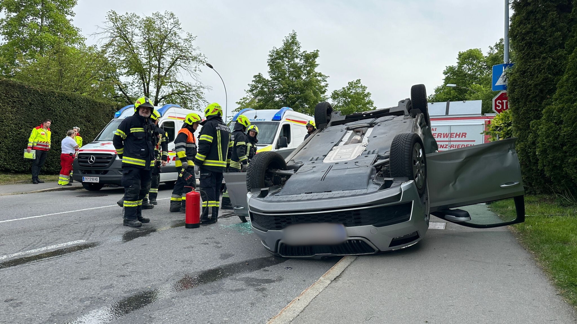 Die Feuerwehr Bregenz Rieden war im Einsatz.