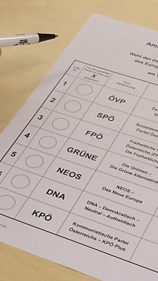 Sieben Listen stehen am 9. Juni zur Auswahl.