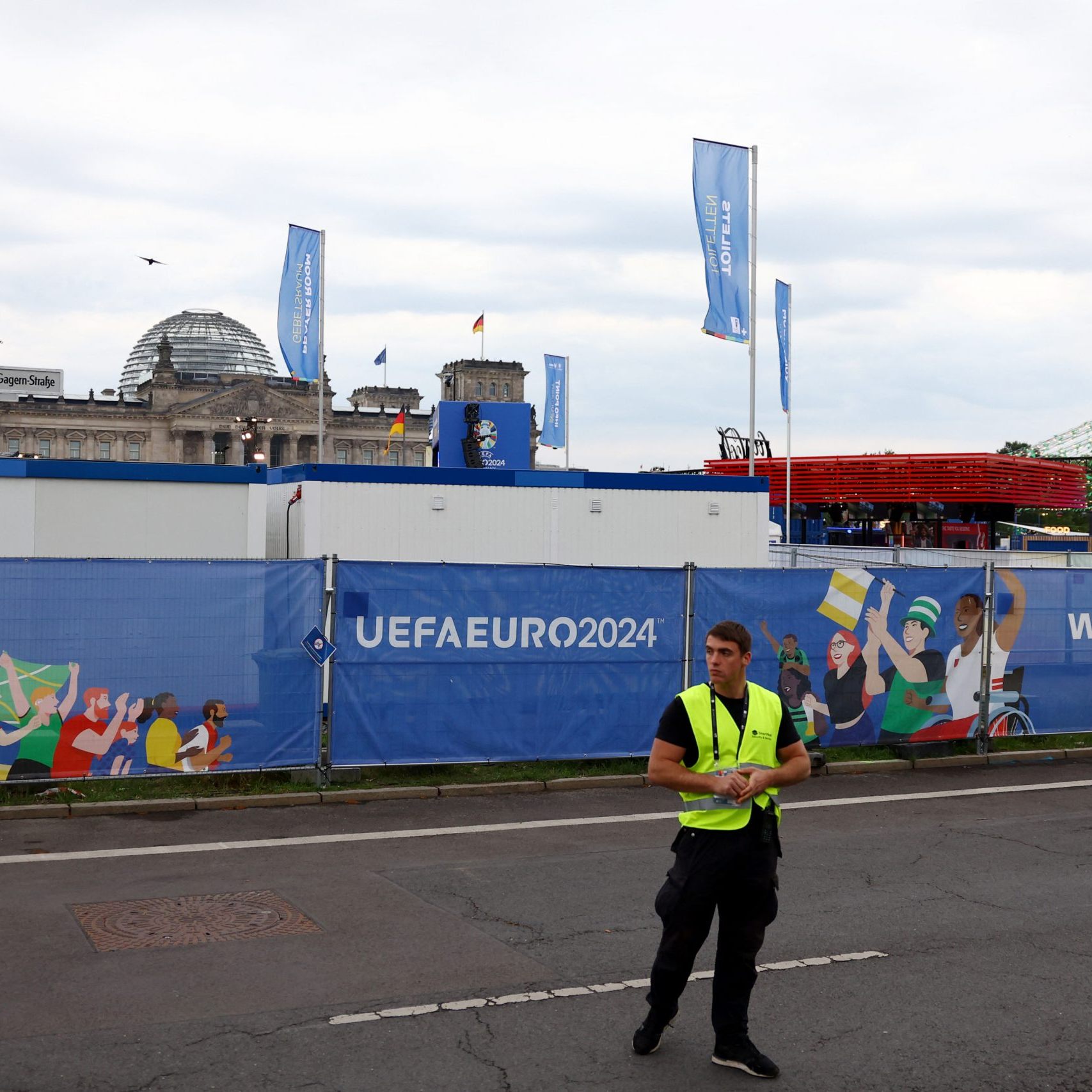 Die Sperrzone umfasst aktuell ca. 200 Meter.