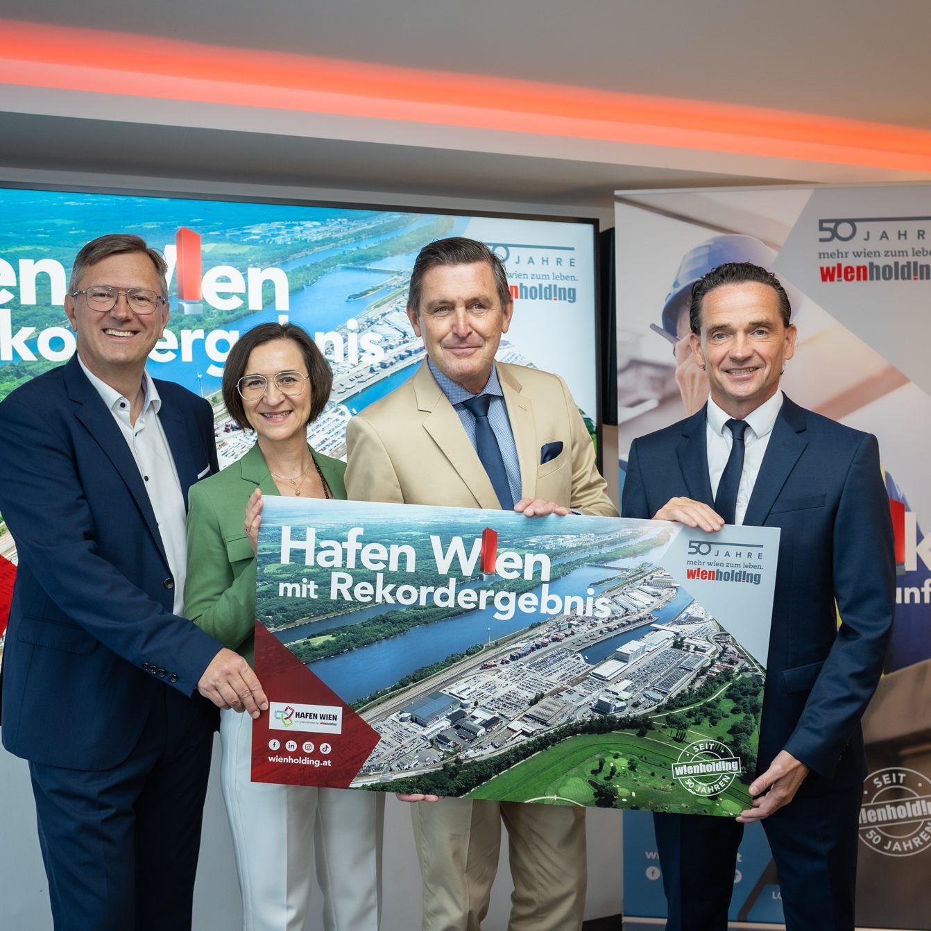 Der Hafen Wien hat im Vorjahr ein Rekordergebnis erzielt.