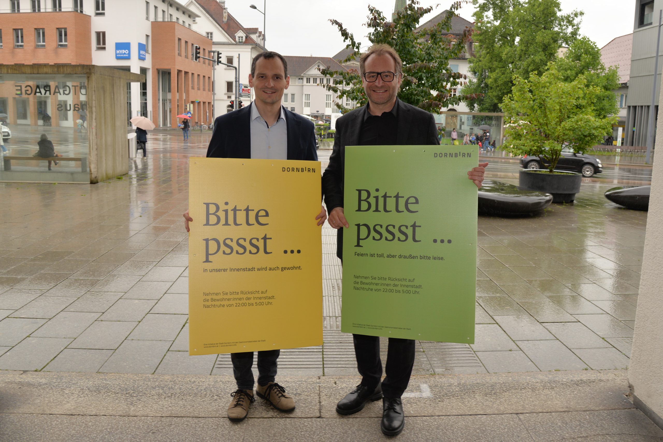 Das sind die Slogans der Kampagne gegen nächtlichen Lärm in der Innenstadt Das sind die Slogans der Kampagne gegen nächtlichen Lärm in der Innenstadt