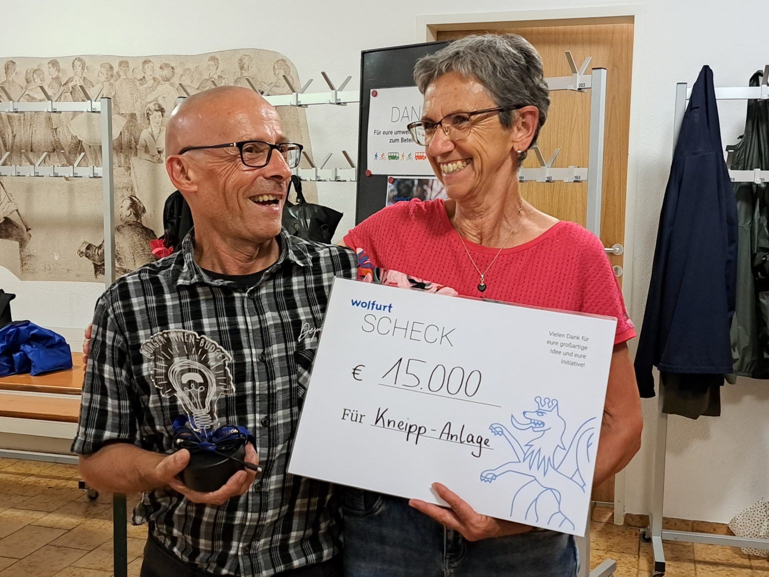 Kneipp Vorsitzende Ingrid Natter und Mitstreiter Reinhard Lang Kneipp Vorsitzende Ingrid Natter und Mitstreiter Reinhard Lang