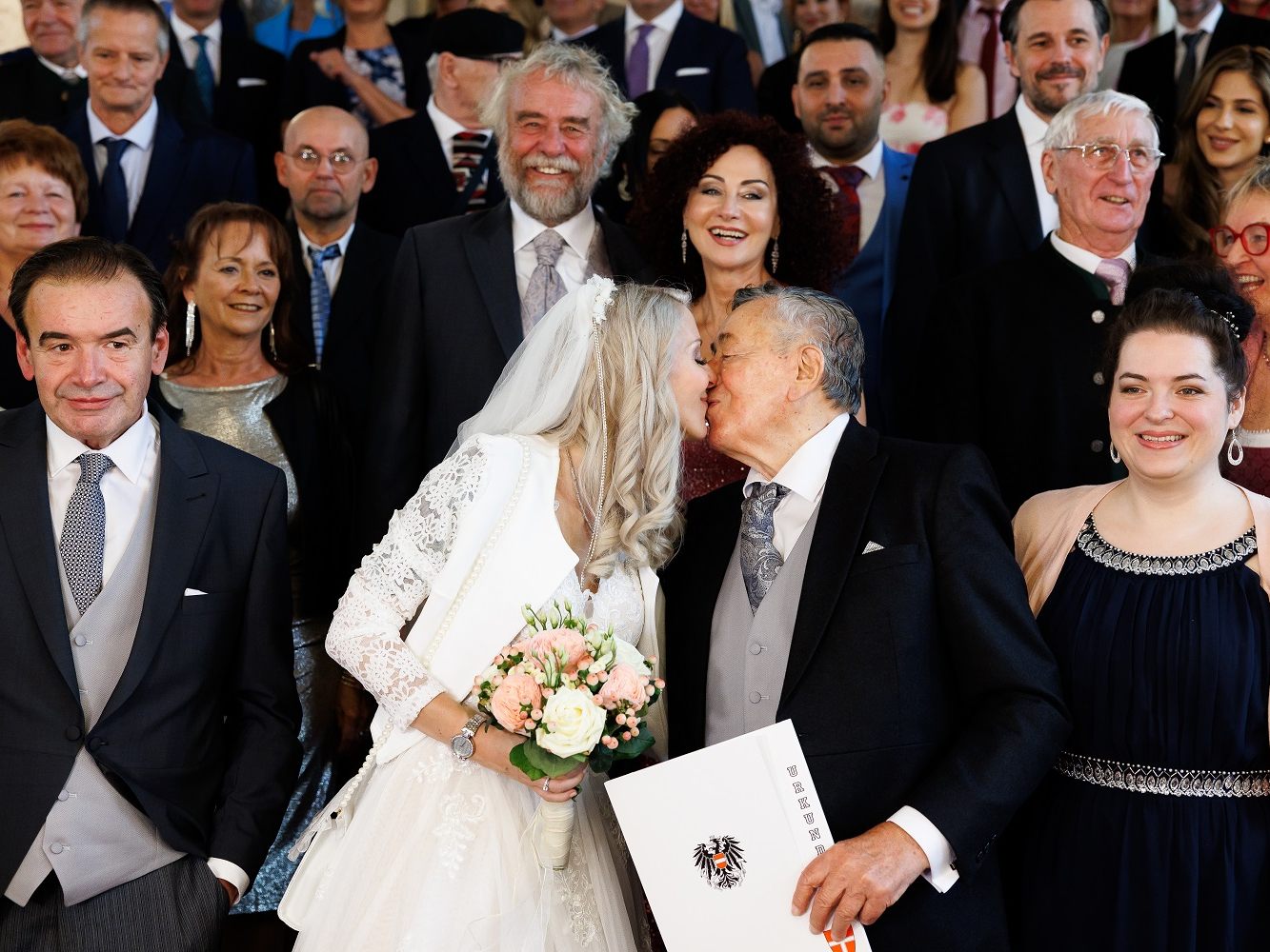 Simone Reiländer mit Richard Lugner.