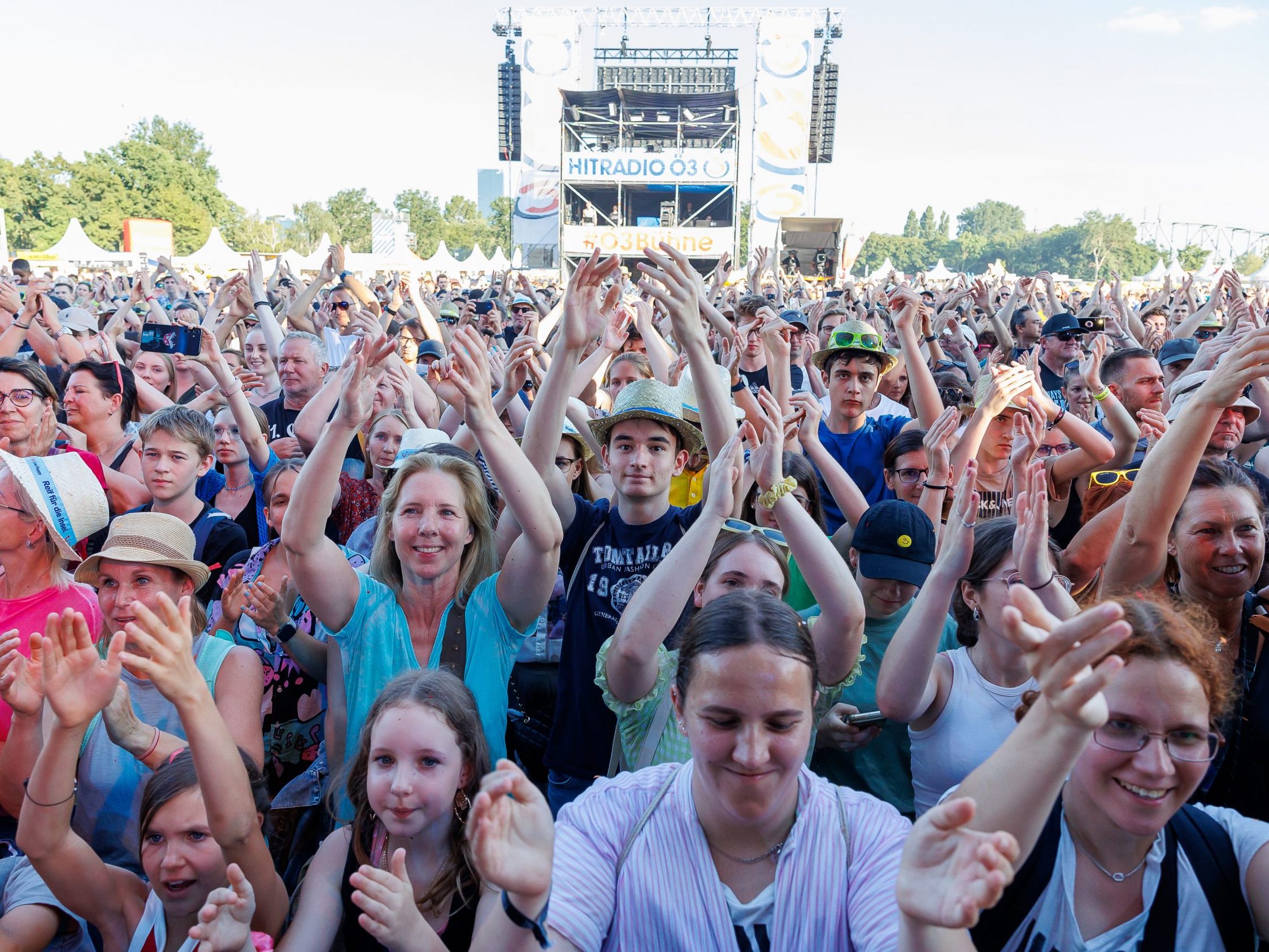 Tag drei beim Wiener Donauinselfest. Tag drei beim Wiener Donauinselfest.