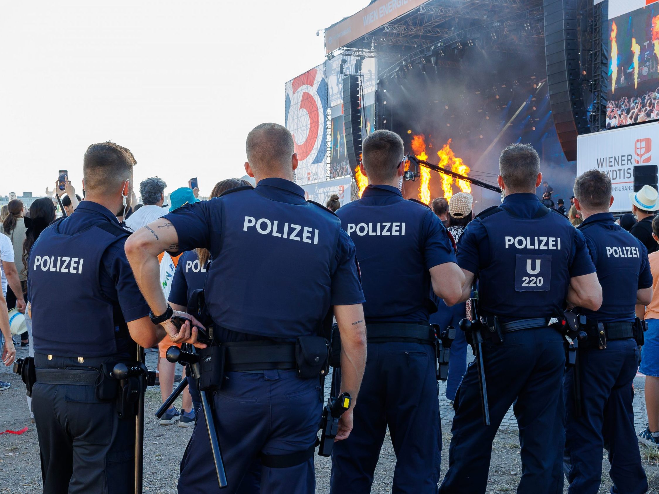 Die Polizei sorgte beim Donauinselfest für Sicherheit. Die Polizei sorgte beim Donauinselfest für Sicherheit.