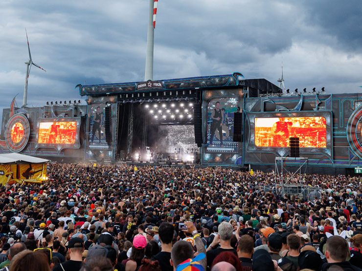 Das Tages-Line-Up und der detaillierte Spielplan für das Nova Rock Rock.