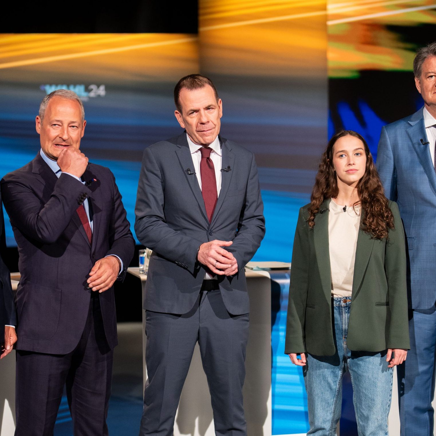 Spitzenkandidaten im Wahlkampf-Finish