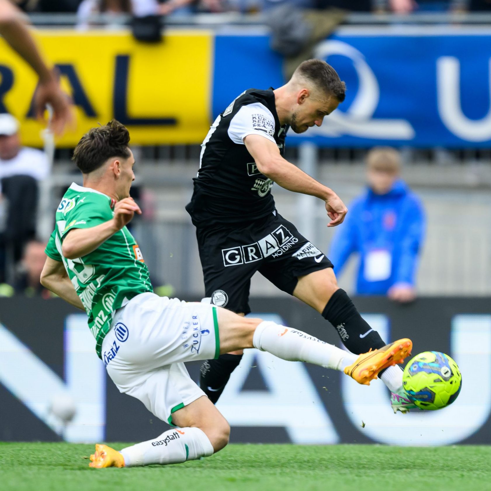 Rapid Wien und Sturm Graz treffen in der 1. Runde der Meisterschaft aufeinander.
