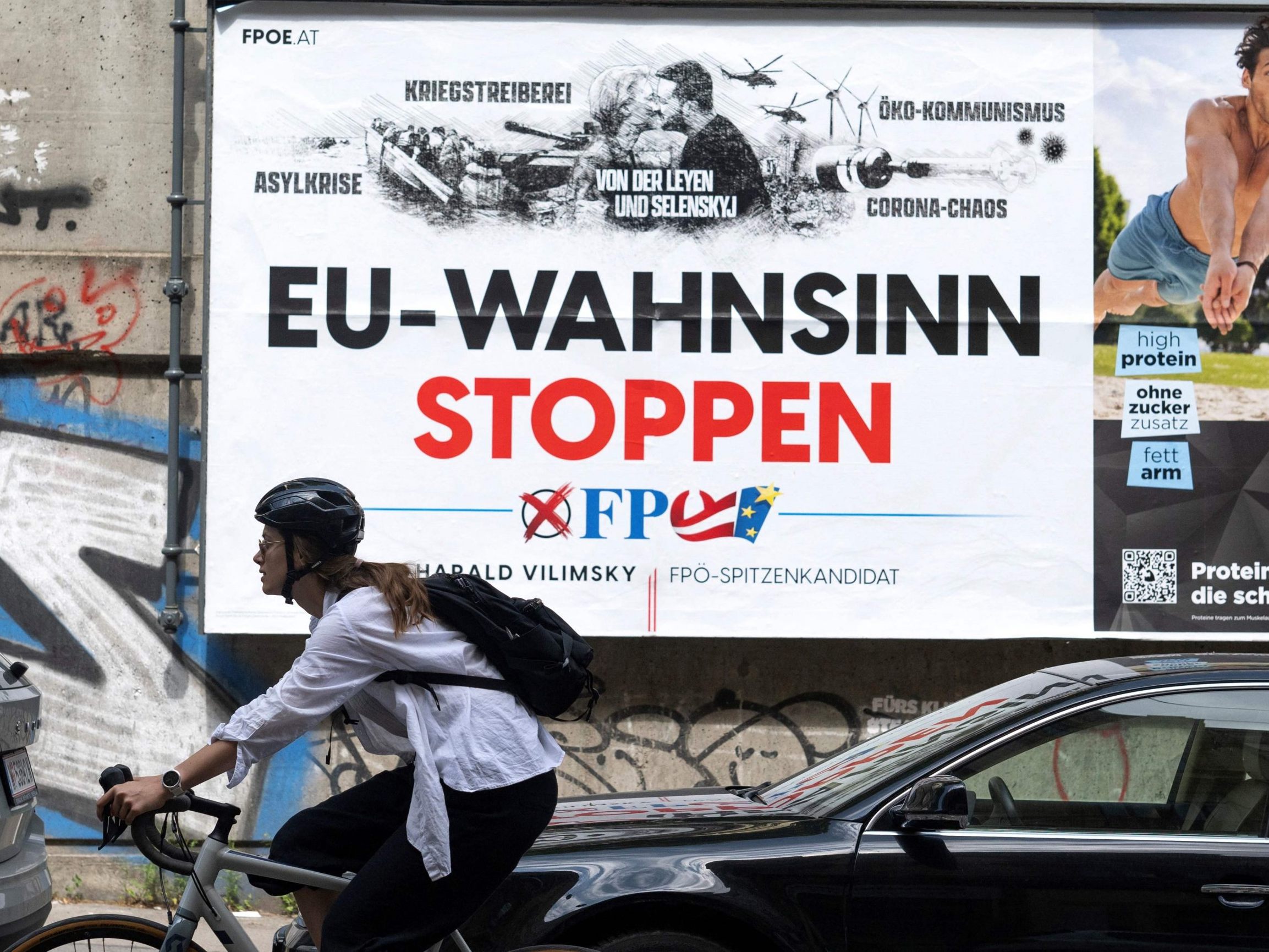 Die Bild-Zeitung erklärt ein FPÖ-Plakat zum "ekelhaftesten" Wahlplakat 2024. Die Bild-Zeitung erklärt ein FPÖ-Plakat zum "ekelhaftesten" Wahlplakat 2024.