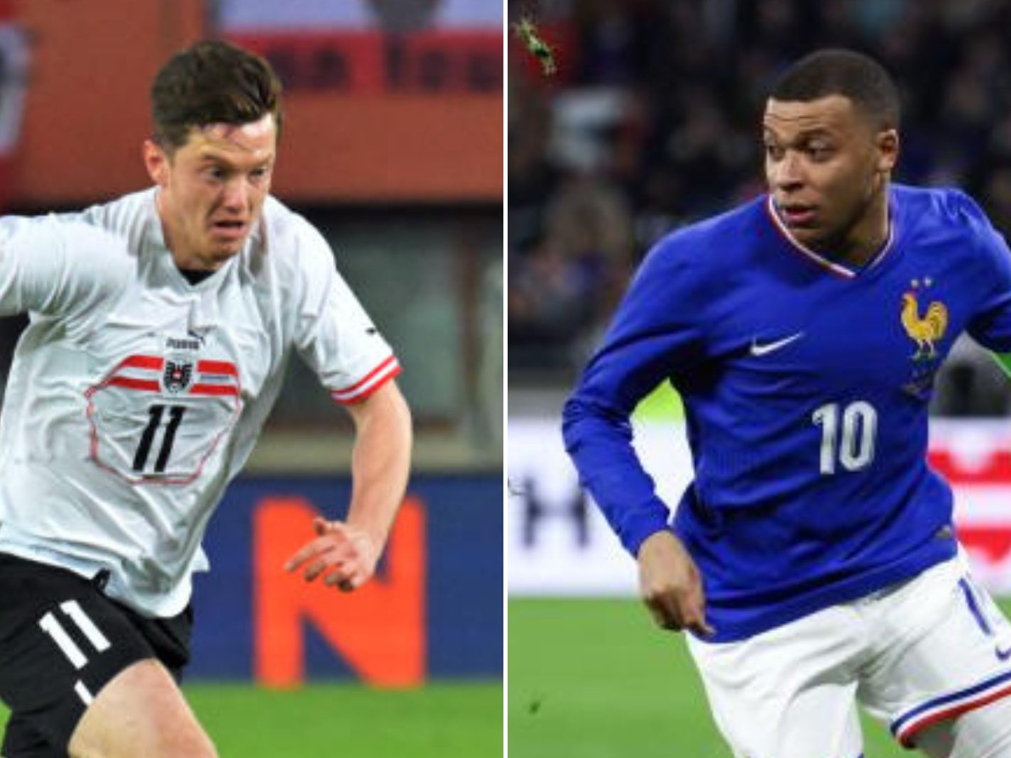 Österreich trifft im ersten EM-Gruppenspiel auf Frankreich. Österreich trifft im ersten EM-Gruppenspiel auf Frankreich.