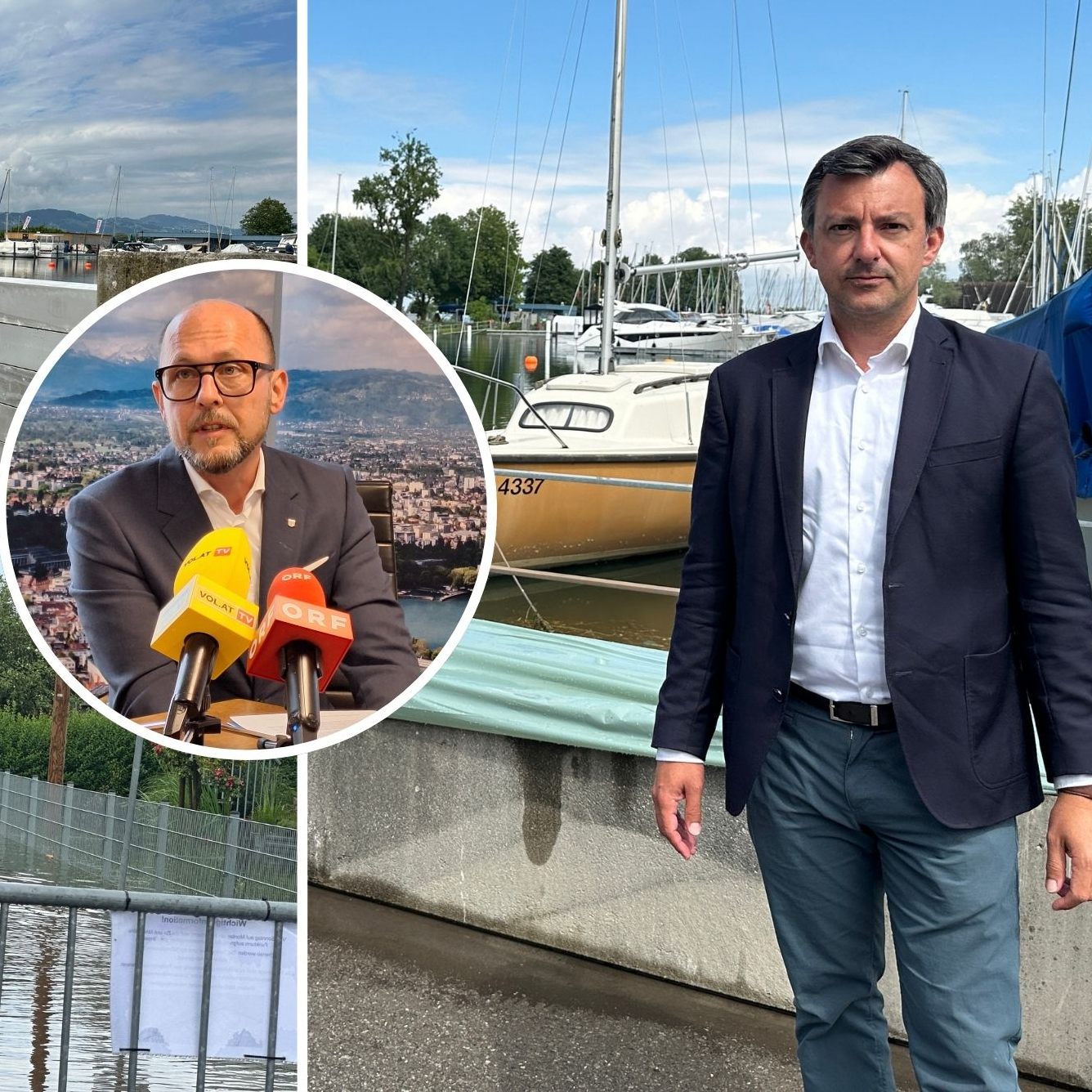 Wie sind Bregenz und Hard für den steigenden Bodenseepegel gerüstet?