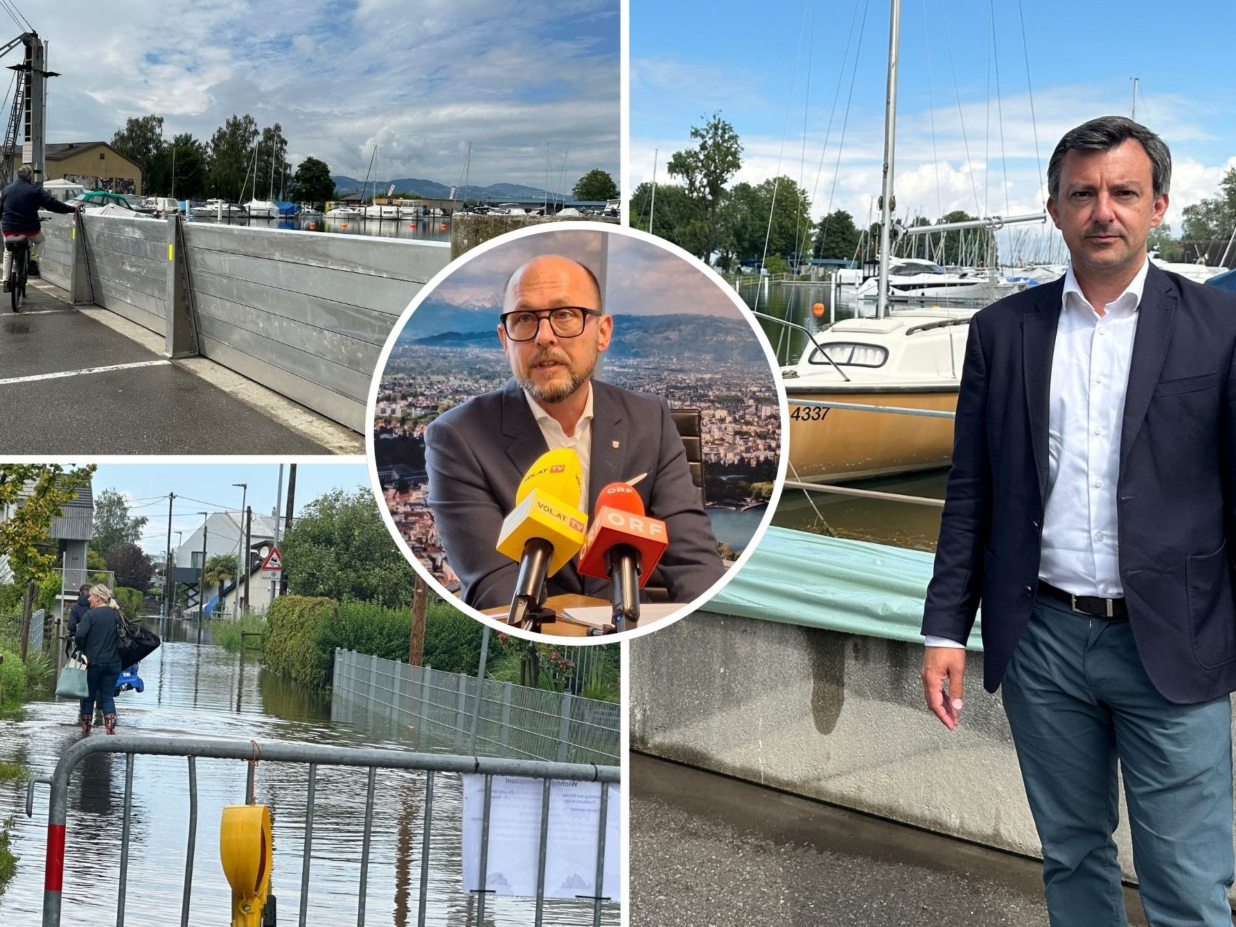 Wie sind Bregenz und Hard für den steigenden Bodenseepegel gerüstet?