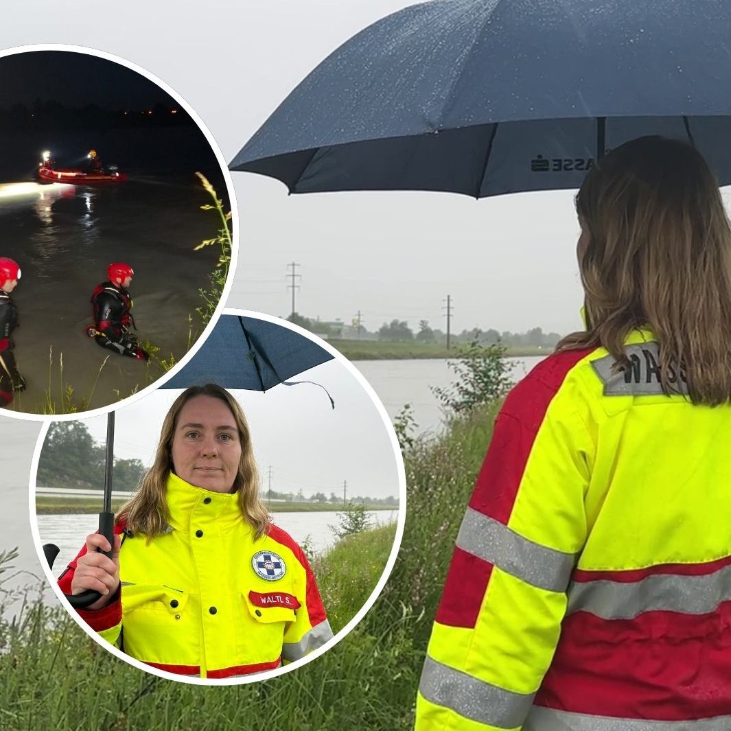 Die Einsatzleiterin der Wasserrettung erklärt, wie der Einsatz ablief.