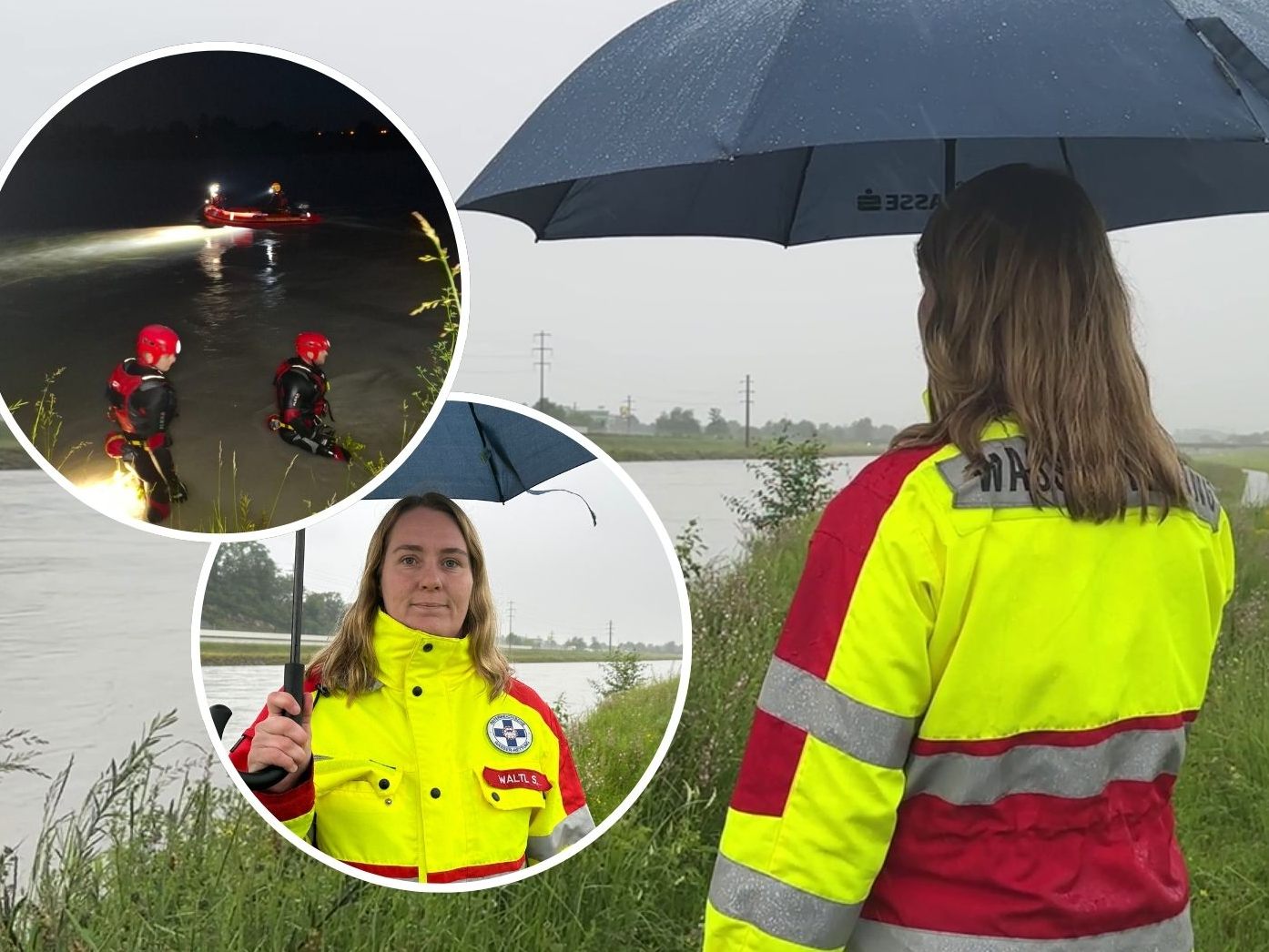 Die Einsatzleiterin der Wasserrettung erklärt, wie der Einsatz ablief.