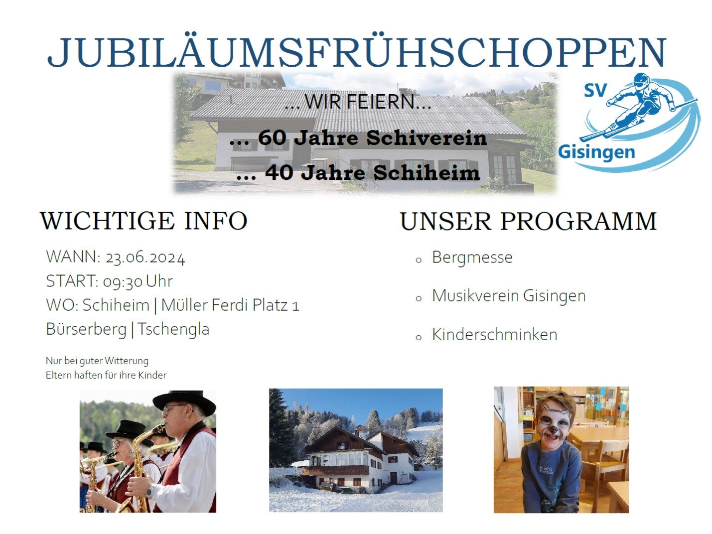 Einladung zum Frühschoppen.