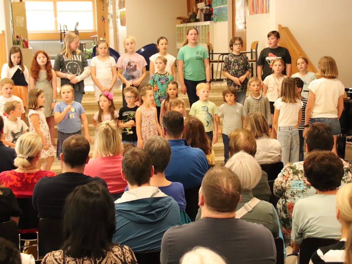 Der Bildsteiner Kinder- und Jugendchor lud zum Abschlusskonzert ein.