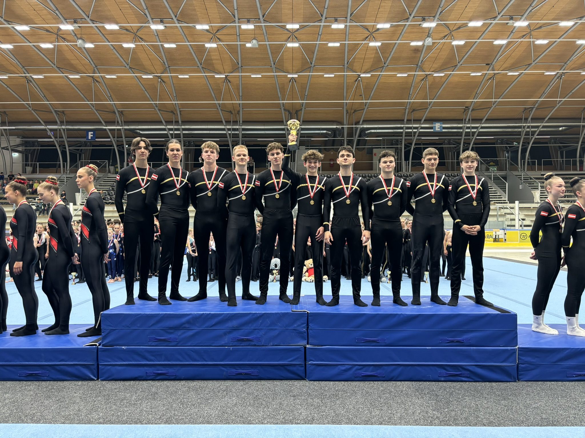 Das Senior Men Team der TS Wolfurt jubelte über den Titelgewinn in der Landesmeisterschaft der Team Turner. Das Senior Men Team der TS Wolfurt jubelte über den Titelgewinn in der Landesmeisterschaft der Team Turner.
