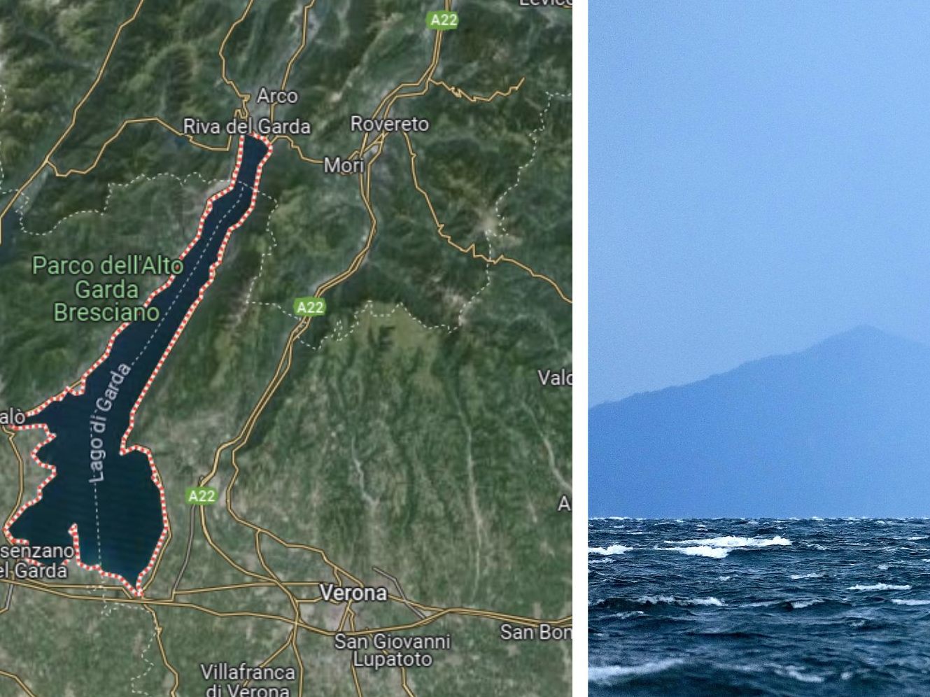 Nach heftigen Regenfällen in den vergangenen Tagen hat der Gardasee den höchsten Pegel seit 1977 erreicht.
