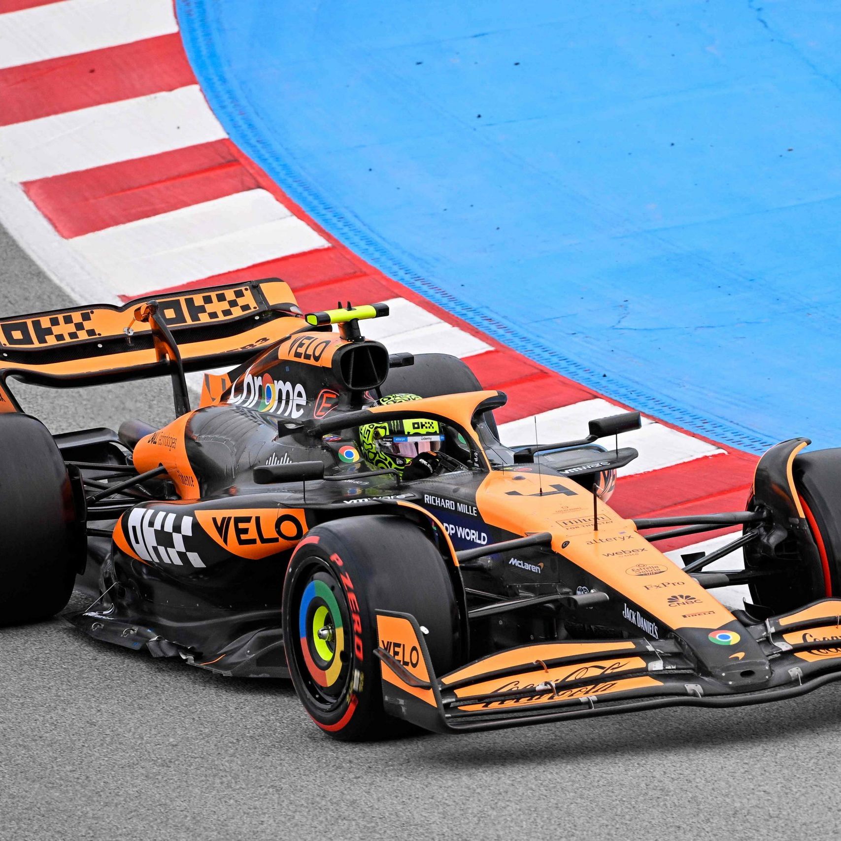 Lando Norris startet am Sonntag von der Pole Position.