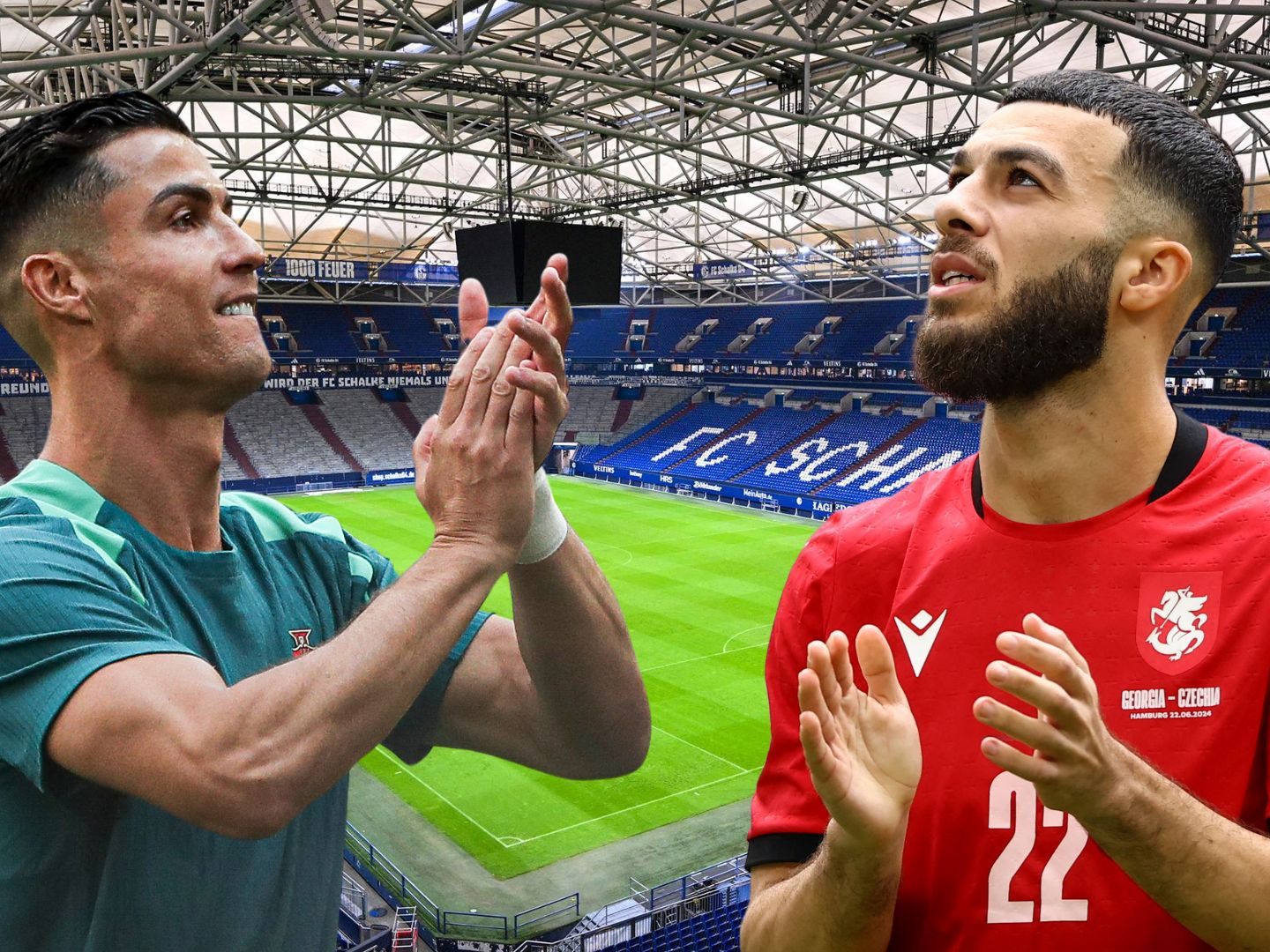 Portugal trifft heute in Gelsenkirchen auf Georgien.