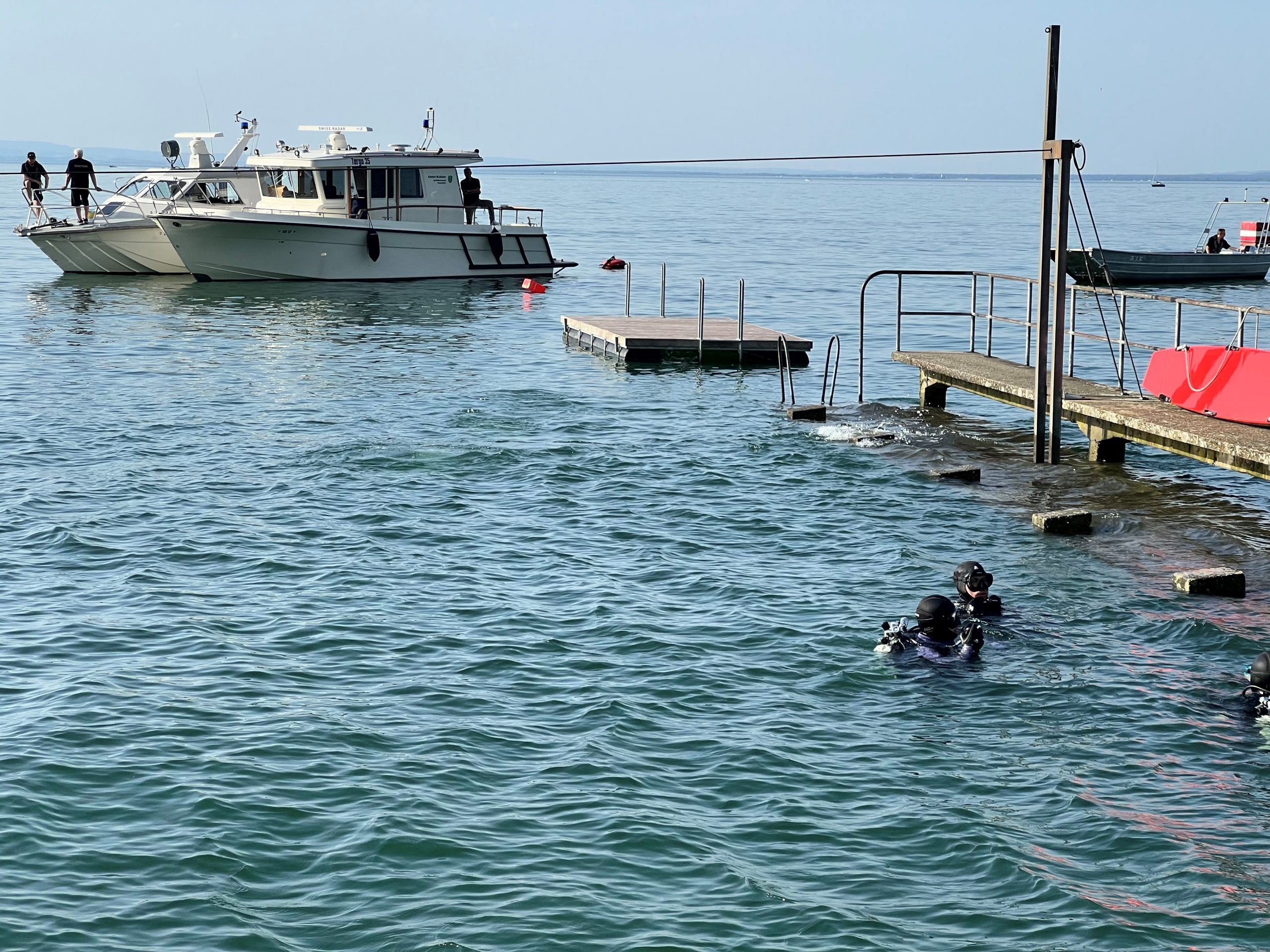 Große Suchaktion im Bodensee.