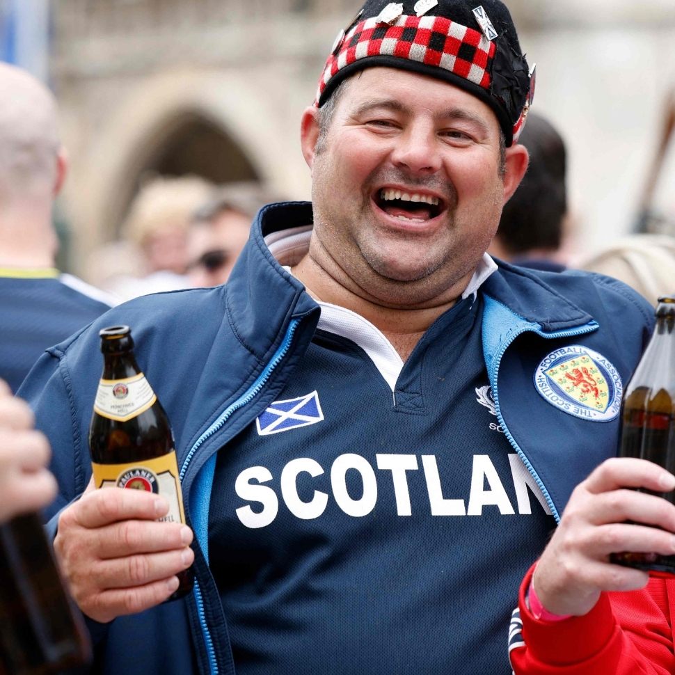 Die Schotten ließen sich das Münchner Bier schmecken.