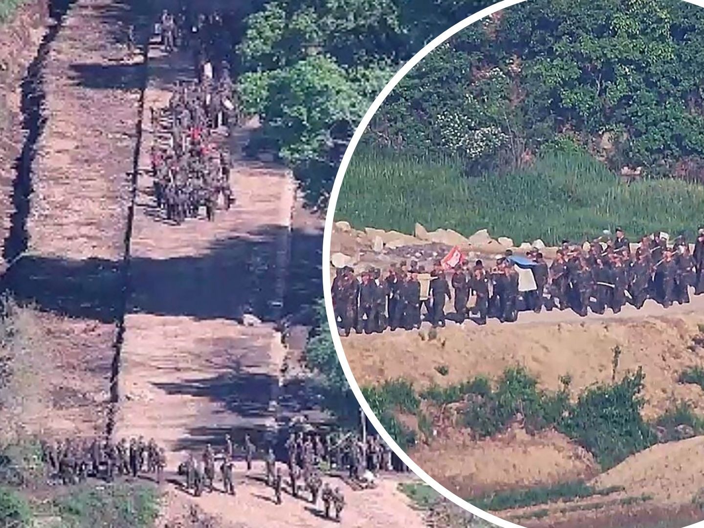 Dutzende nordkoreanische Soldaten haben kurzzeitig die Grenze zum Süden übertreten.