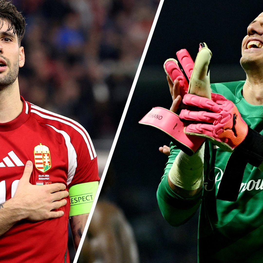 Ein spannendes Duell im EM-Duell: Szoboszlai (l.) gegen Sommer (r.).