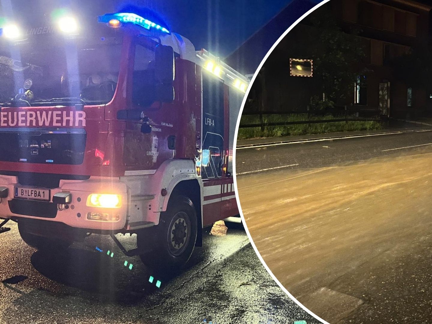 In Lingenau hatte die Feuerwehr einiges zu tun.
