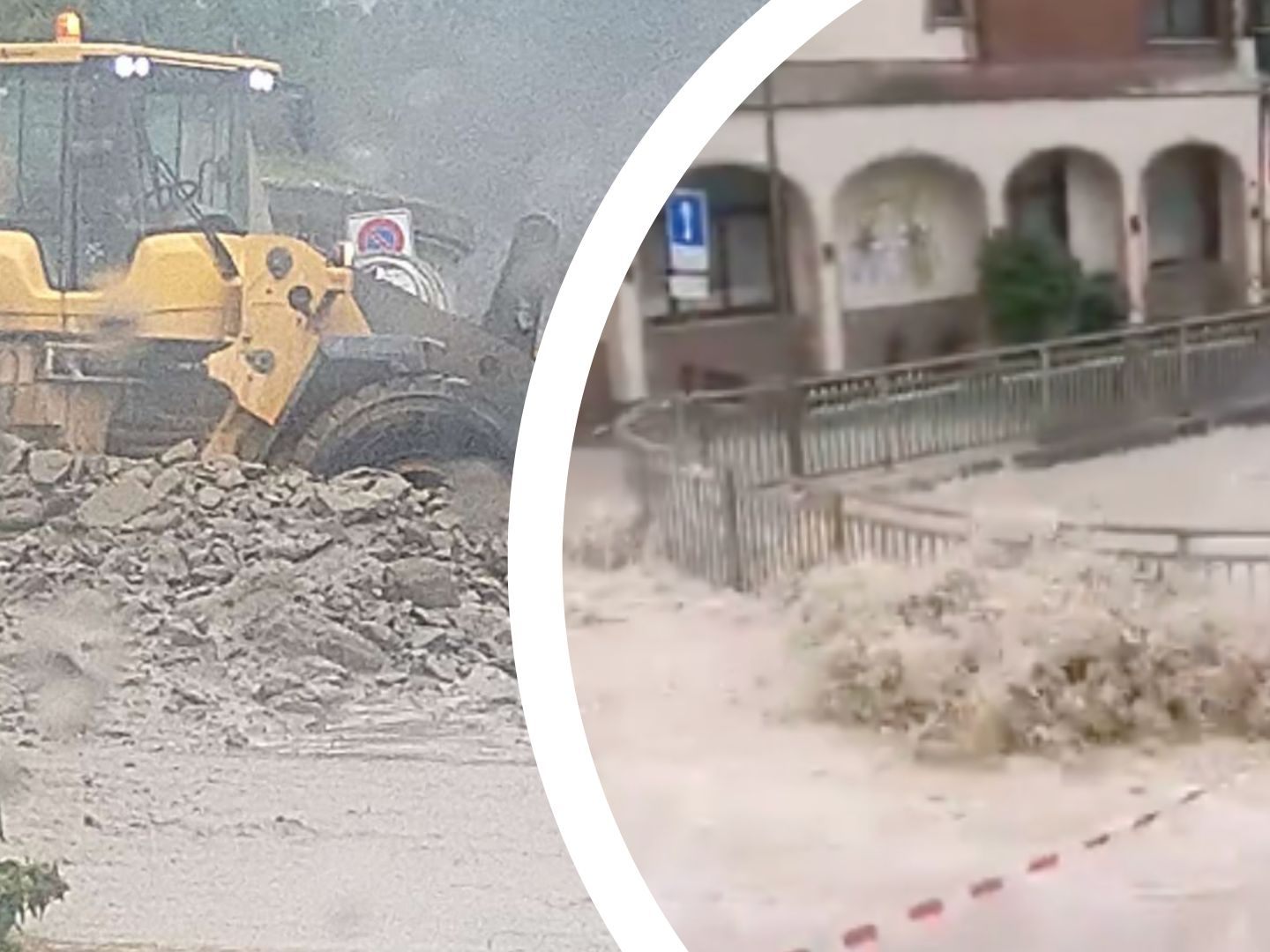 In der Schweiz sorgen Unwetter für Erdrutsche und Überschwemmungen.