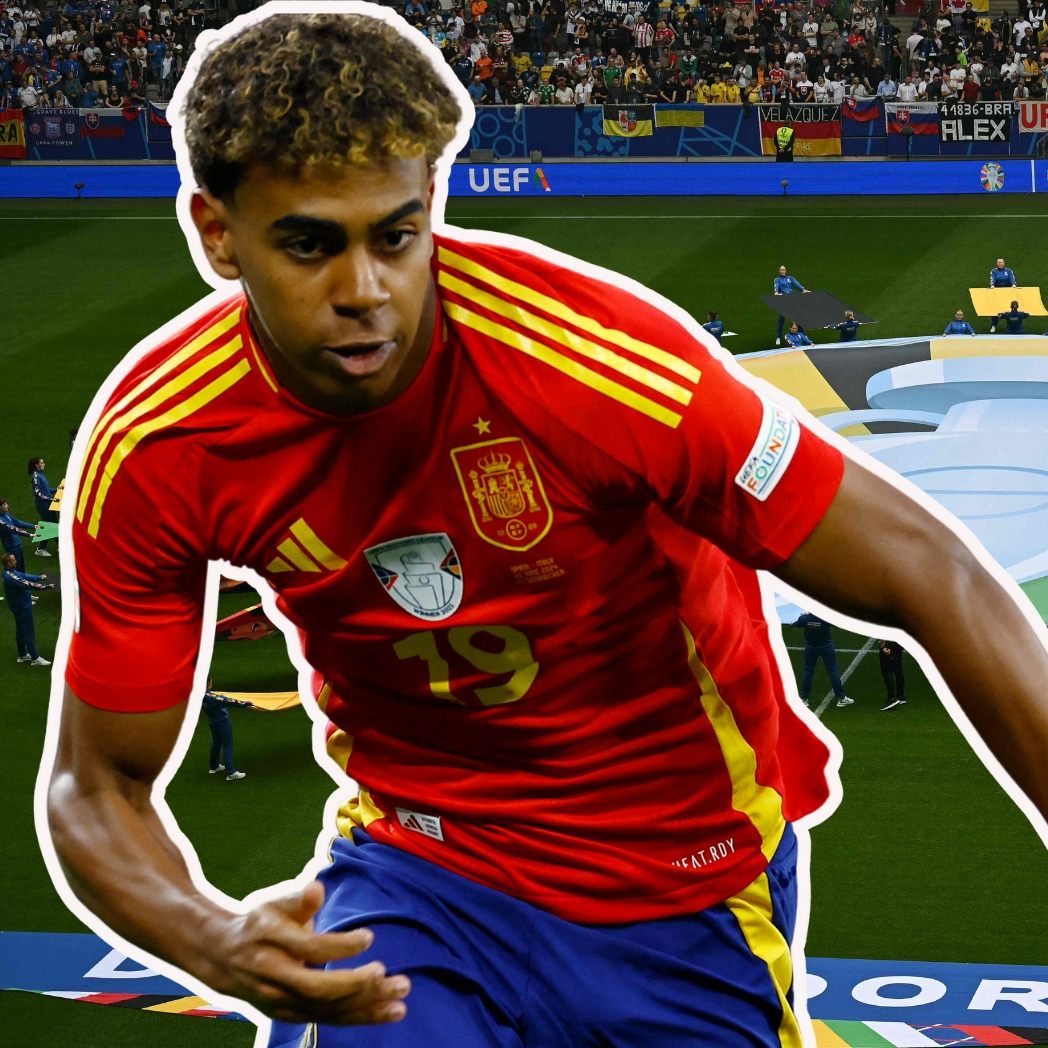 Spanien will am Montag gegen Albanien Momentum behalten. Im Bild: Lamine Yamal (Spanien) und Berat Djimsiti (Albalien).