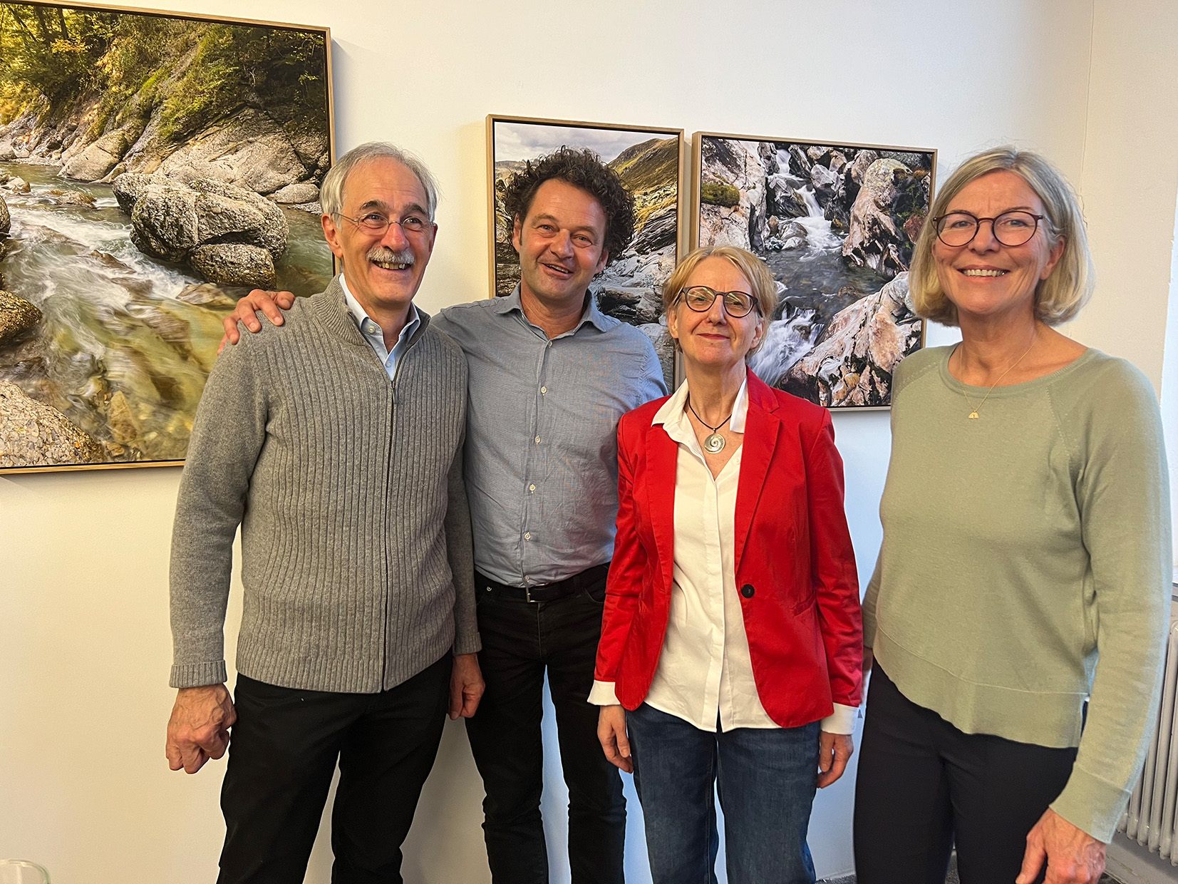 Jean Theisen, G. Burtscher, Dagmar Ullmann-Bautz und Walter Fitz.
