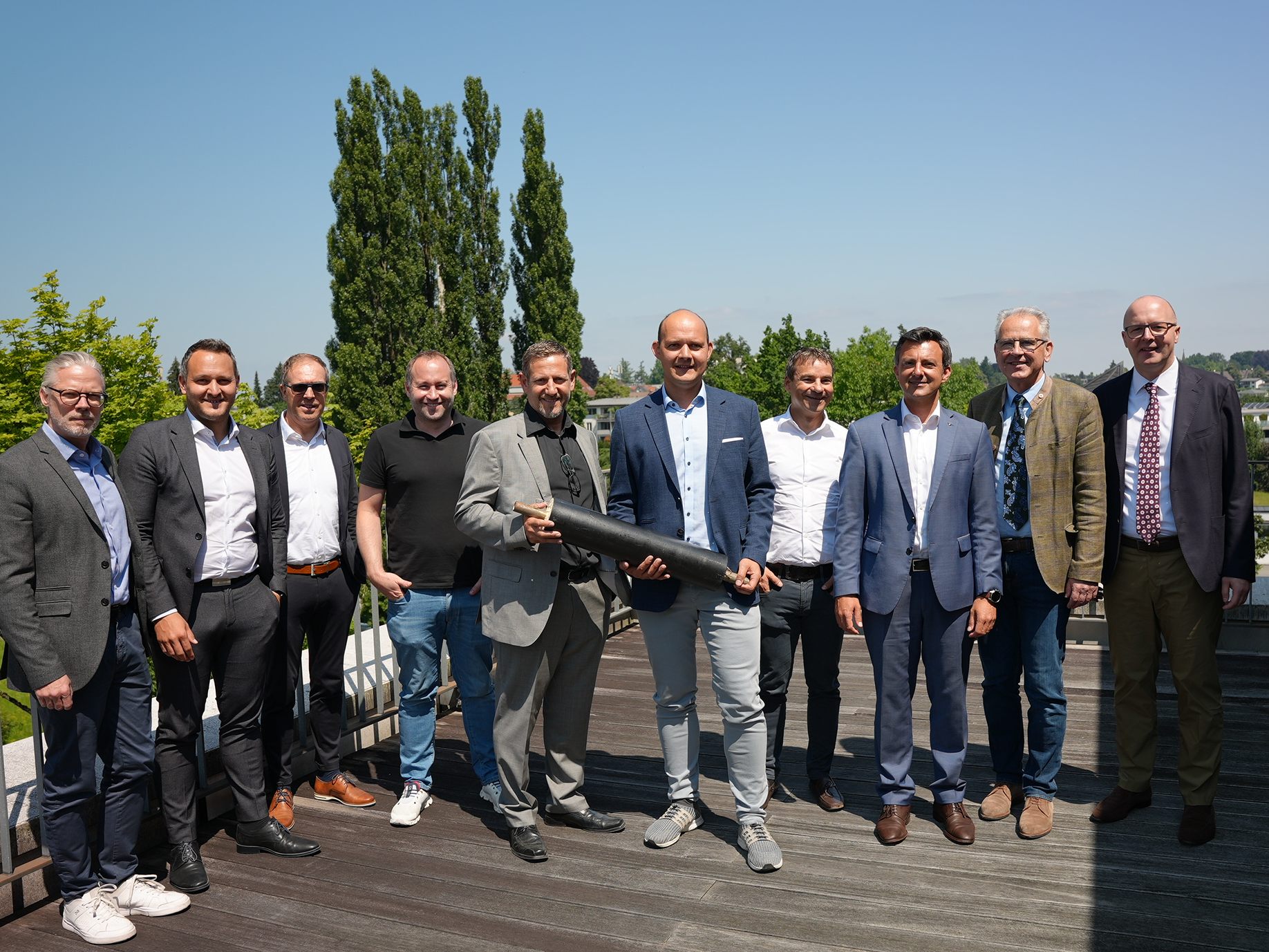 Vertragsunterzeichnung Nahwärme Hard GmbH.