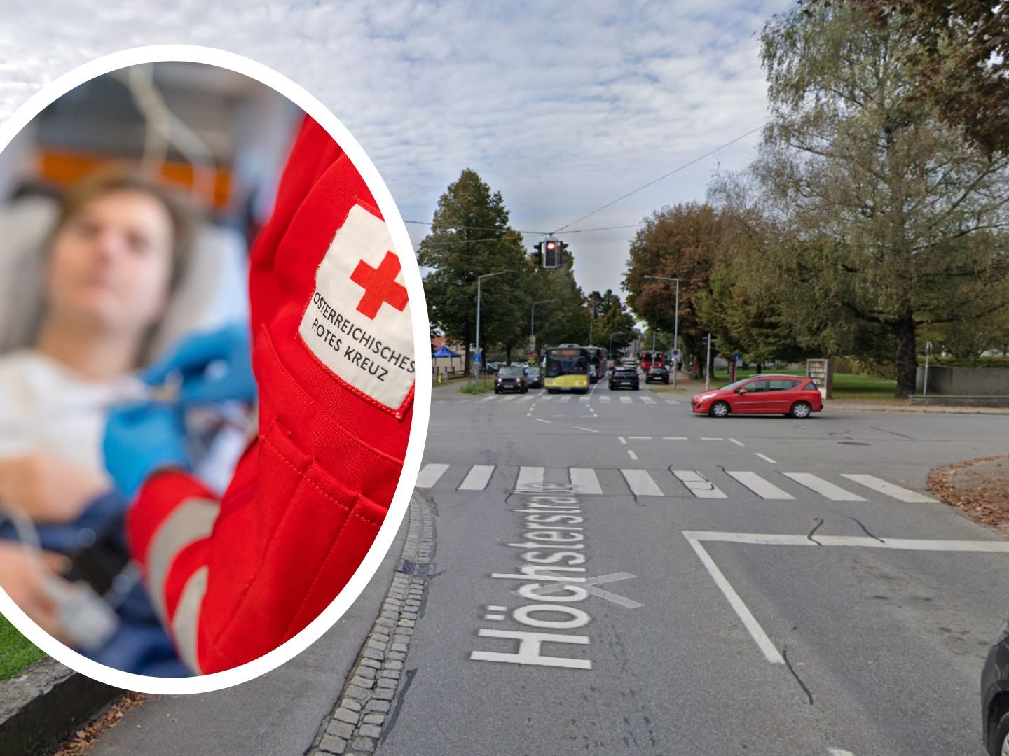 Die Frau prallte mit dem Kopf auf die Windschutzscheibe Die Frau prallte mit dem Kopf auf die Windschutzscheibe