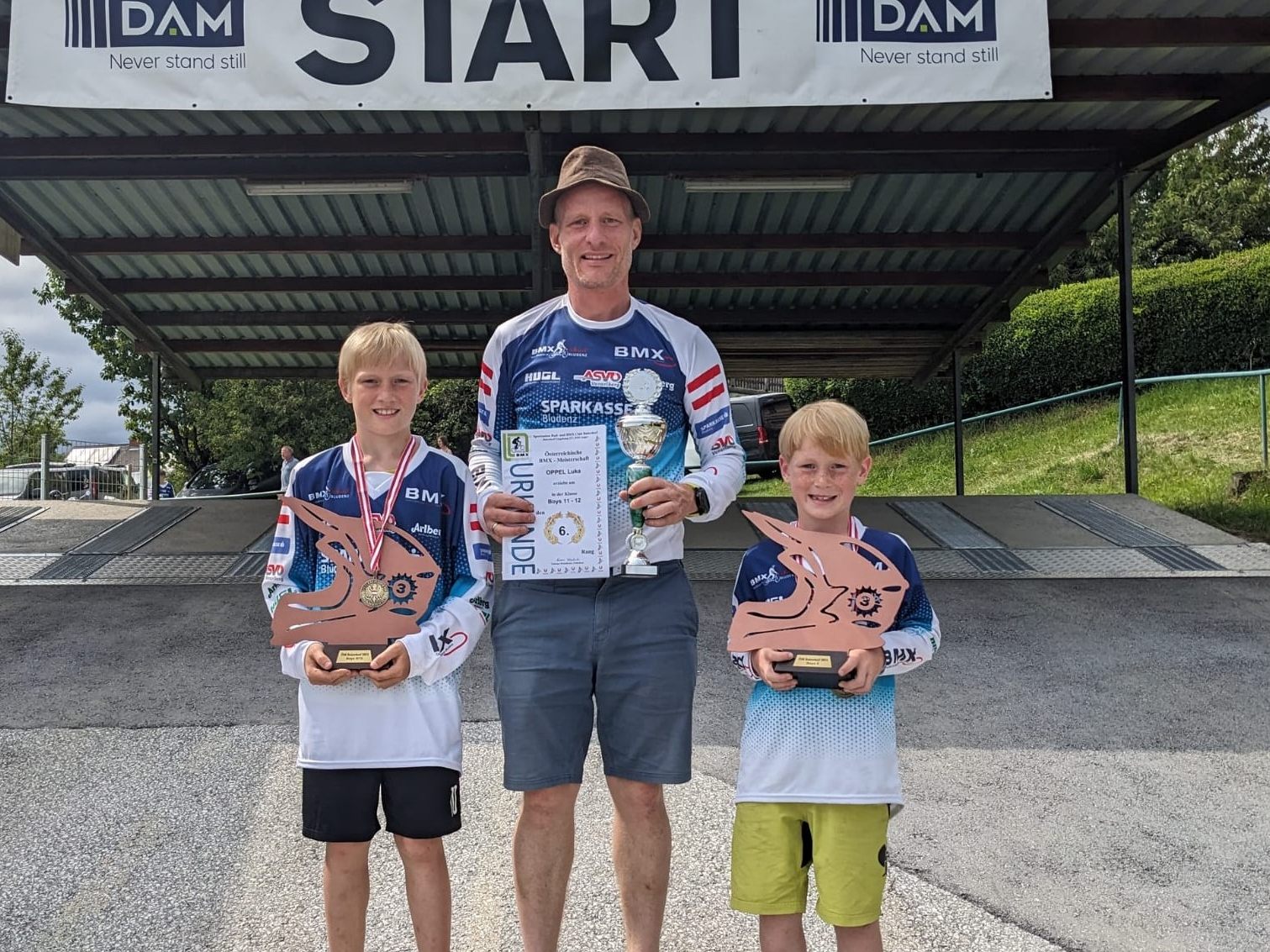v. l. n. r.: Janik, Sebastian und Emil Oppel v. l. n. r.: Janik, Sebastian und Emil Oppel
